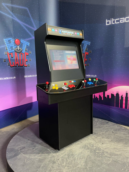 Black - 24 Inch 4 Player Upright Arcade Cabinet - BitCade UK