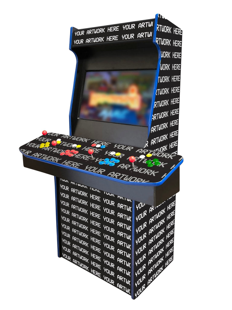 Custom Artwork - 4 Player 27 Inch Upright Arcade Cabinet - BitCade UK