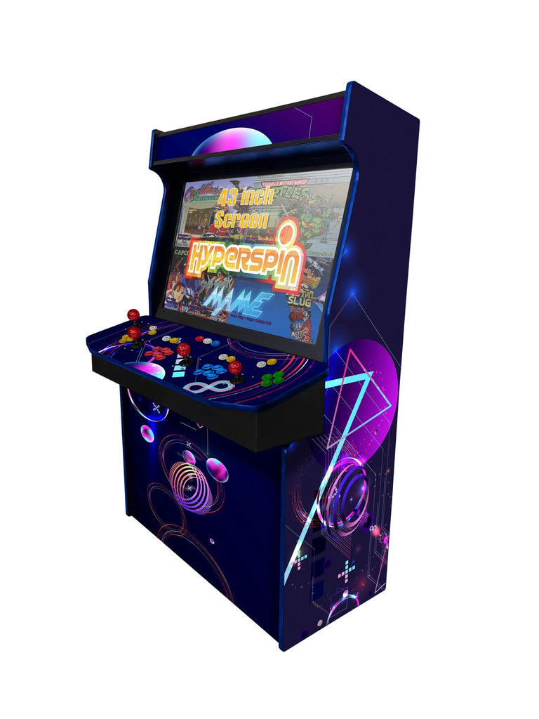 Geometric - 4 Player 43 Inch Upright Arcade Cabinet - BitCade UK
