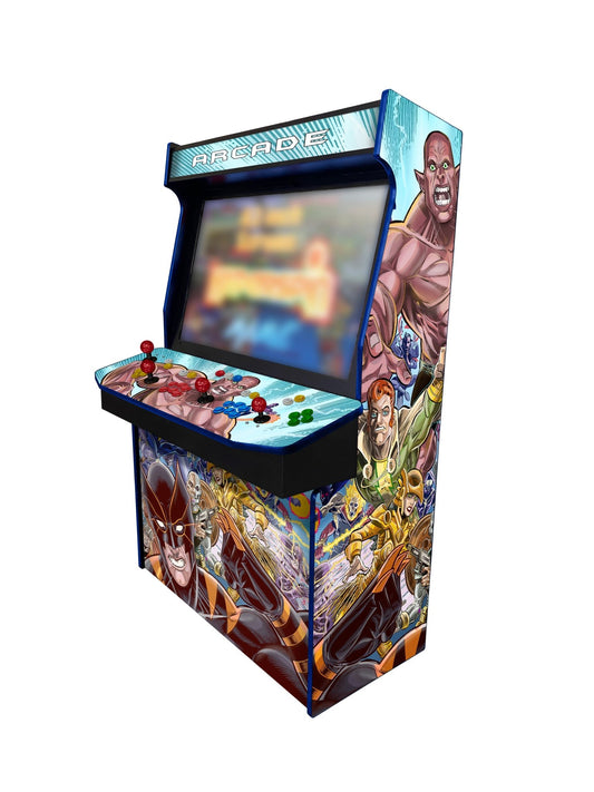 Superheroes - 4 Player 43 Inch Upright Arcade Cabinet - BitCade UK